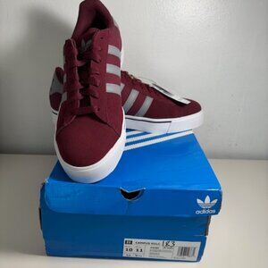 adidas Campus Vulc Men's Size 10 Shoe, Maroon/White/Gray, NIB
